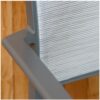 Bank STERN ALLROUND aus Aluminium mit Textilen - H92 x B165 x T71 cm