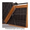 Strandkorb deVries Friesland Sylt aus Teakholz mit PE-Geflecht in stone grey