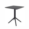 Klappbarer Tisch KYS 60x60 cm in Schwarz für Innen und Außen
