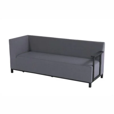 Hartman Lounge Set Sebastian Sunbrella mid Grau Aluminium Schwarz
