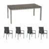 Esstischgruppe Stern New Levanto graphit