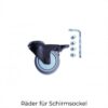 Schwenkbare Räder mit Bremse für Schirmsockel Prostor P7