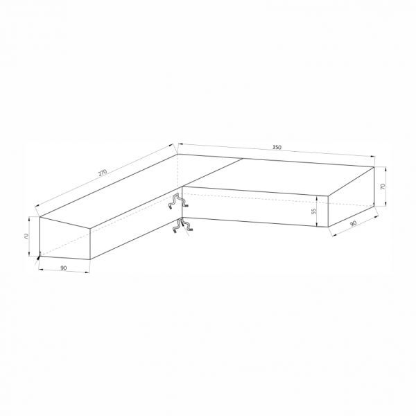 Schutzhülle STERN® für Eckgruppen 270x350cm – Bild 2