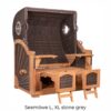 Strandkorb deVries PURE® Seemöwe XL Teak – Bild 22
