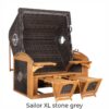 Strandkorb deVries PURE® Sailor XL Teakholz – Bild 22