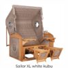 Strandkorb deVries PURE® Sailor XL Teakholz – Bild 22