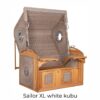 Strandkorb deVries PURE® Sailor XL Teakholz – Bild 23