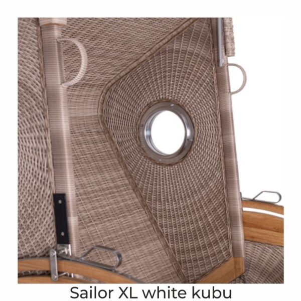 Strandkorb deVries PURE® Sailor XL Teakholz – Bild 24