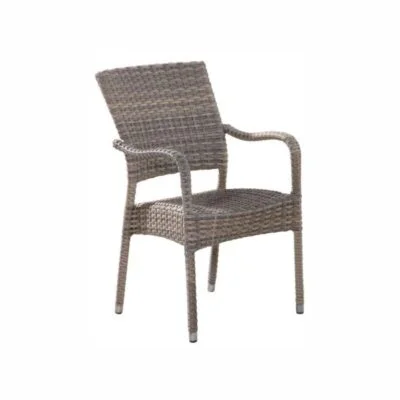 Stapelstuhl 4 Seasons Outdoor Dover Hularo Grau Beige für Garten