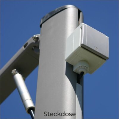prostor-p7-steckdose-und-mast Prostor Steckdose für die Schirme P6 und P7