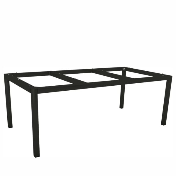 Tischgestell STERN Classic Schwarz matt aus Aluminium - 200 x 100 cm