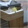 Strandkorb deVries PURE Wave XL aus Teakholz mit PE-Geflecht griseum Design 474