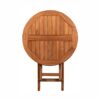 Tisch deVries Woodie Ø 120 cm Teakholz – Bild 2