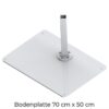 Bodenplatte 50x70 cm für wandnahe Positionierung