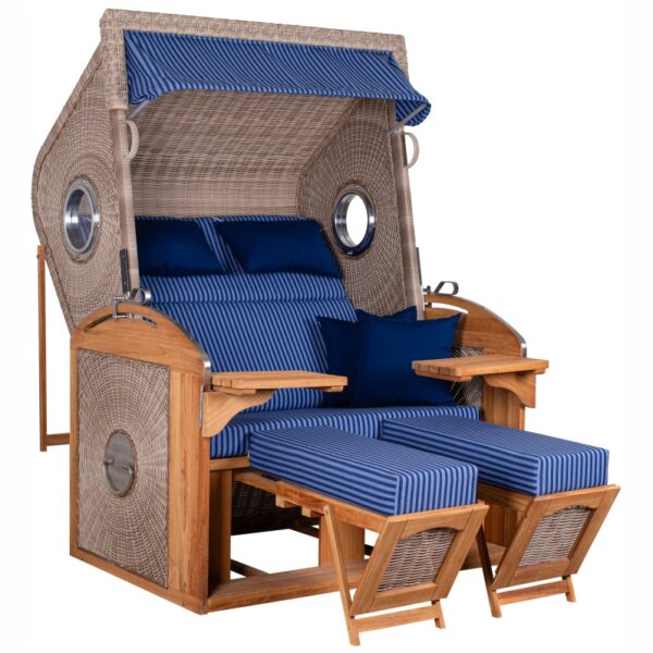 Strandkorb deVries PURE® Sailor XL Teakholz – Bild 3