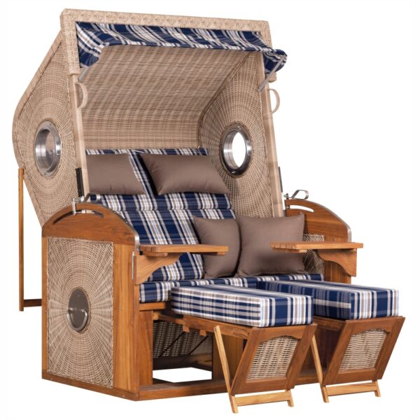 Strandkorb deVries PURE® Sailor XL Teakholz – Bild 5