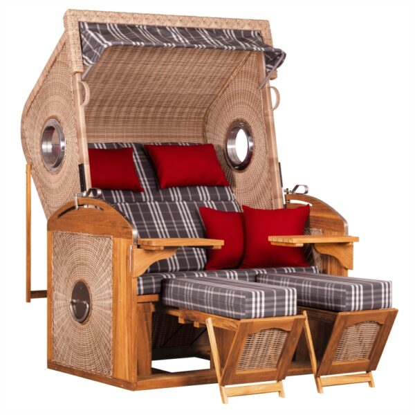 Strandkorb deVries PURE® Sailor XL Teakholz – Bild 6