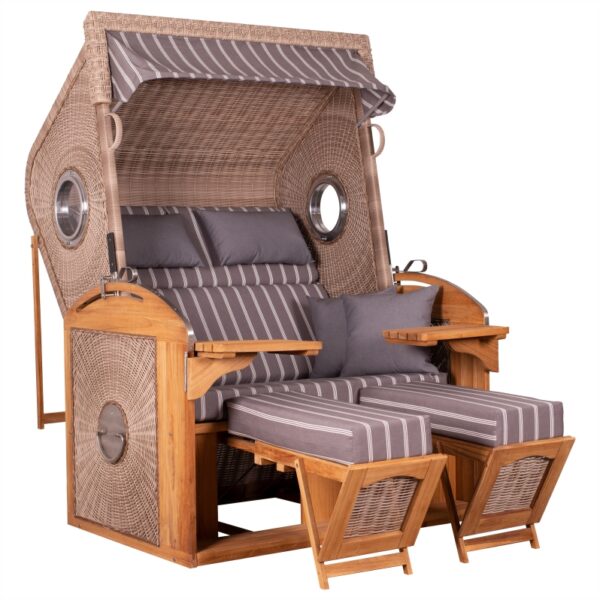 Strandkorb deVries PURE® Sailor XL Teakholz – Bild 10