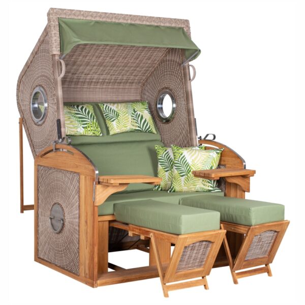 Strandkorb deVries PURE® Sailor XL Teakholz – Bild 12