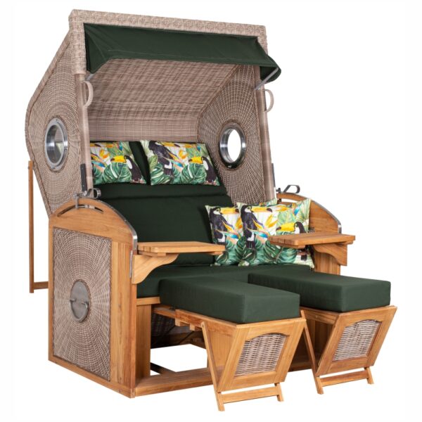Strandkorb deVries PURE® Sailor XL Teakholz – Bild 13