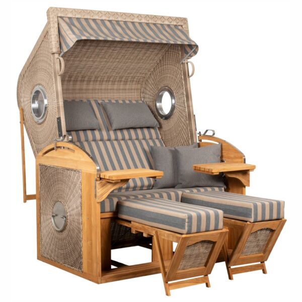 Strandkorb deVries PURE® Sailor XL Teakholz – Bild 14
