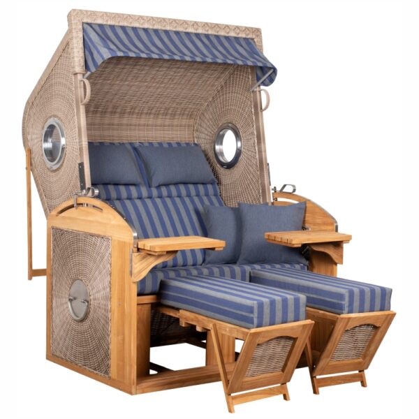 Strandkorb deVries PURE® Sailor XL Teakholz – Bild 15