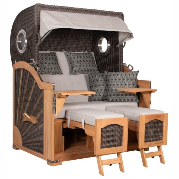 Strandkorb deVries PURE® Seemöwe L Teak – Bild 18