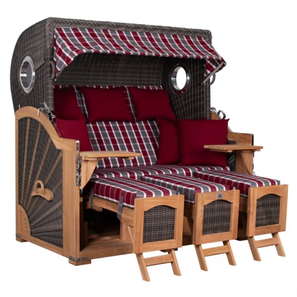 Strandkorb deVries PURE® Seemöwe XXL Teak – Bild 4