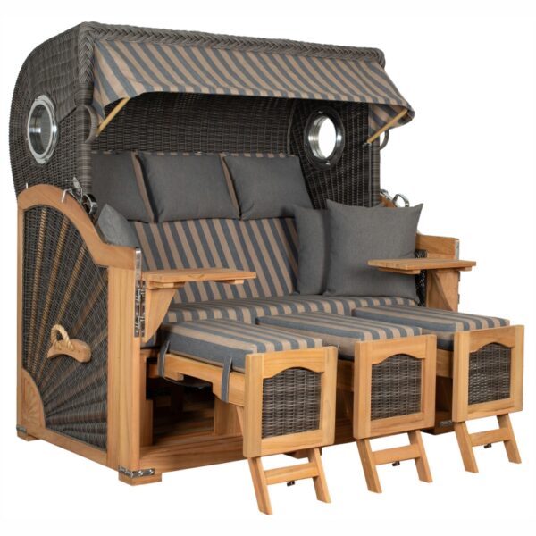Strandkorb deVries PURE® Seemöwe XXL Teak – Bild 6