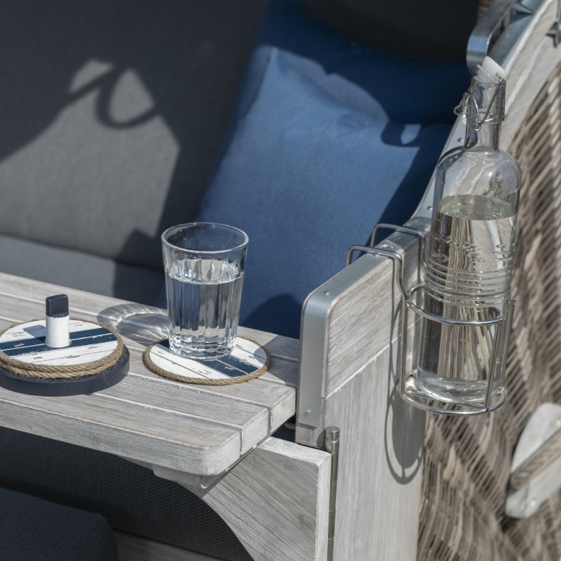 Becher- / Flaschenhalter deVries® für Strandkörbe – Bild 5