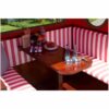 Strandkorb deVries PURE Gosch Lounge XXL aus Mahagoniholz mit PVC-Geflecht snow white und Design 992