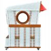 Strandkorb deVries PURE Gosch Lounge XXL aus Mahagoniholz mit PVC-Geflecht snow white und Design 992