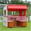 Strandkorb deVries PURE Gosch Lounge XXL aus Mahagoniholz mit PVC-Geflecht snow white und Design 992