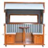 Strandkorb deVries PURE Gosch Lounge XXL aus Mahagoniholz mit PVC-Geflecht snow white und Design 989