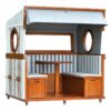 Strandkorb deVries PURE Gosch Lounge XXL aus Mahagoniholz mit PVC-Geflecht snow white und Design 989
