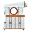 Strandkorb deVries PURE Gosch Lounge XXL aus Mahagoniholz mit PVC-Geflecht snow white und Design 989
