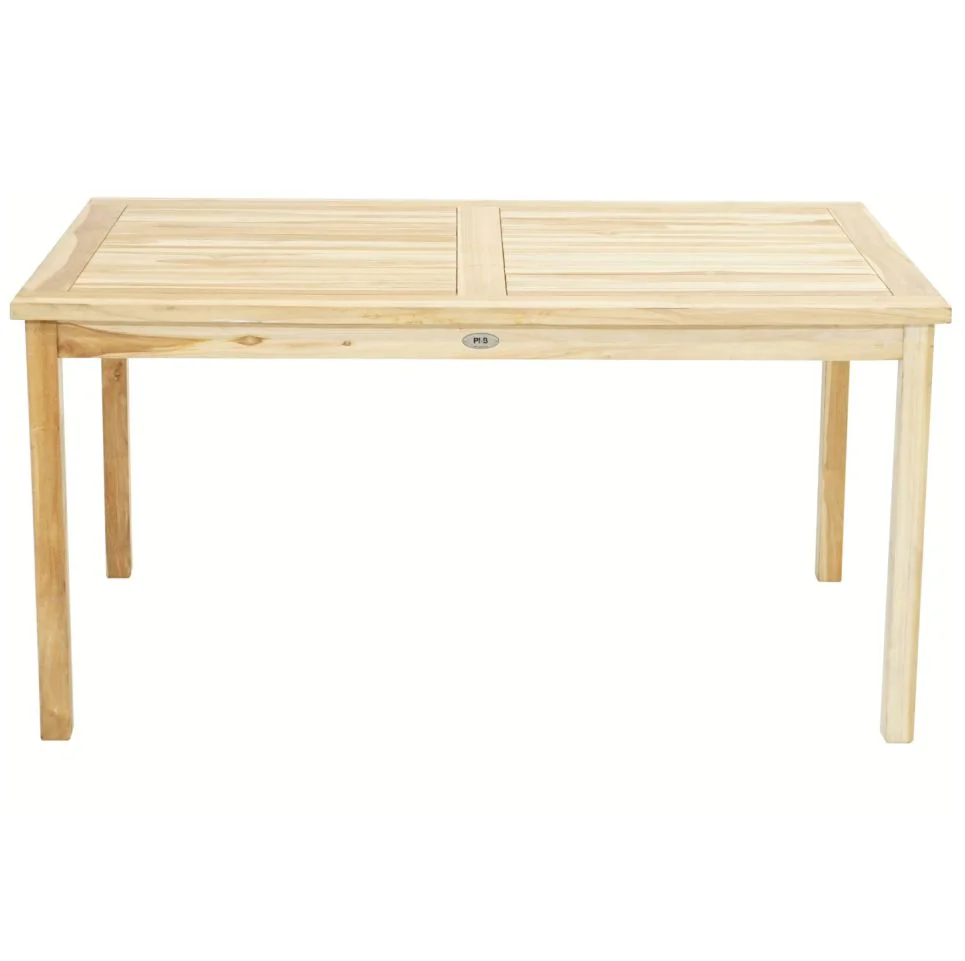 Tisch Ploß Memphis aus Teakholz 150×80×75 cm für Garten oder Terrasse