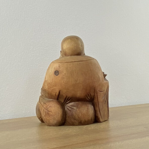 "Lachender Buddha" Akazienholz – Bild 5