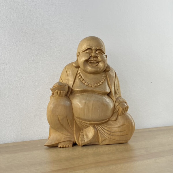 "Lachender Buddha" Krokodilholz – Bild 7