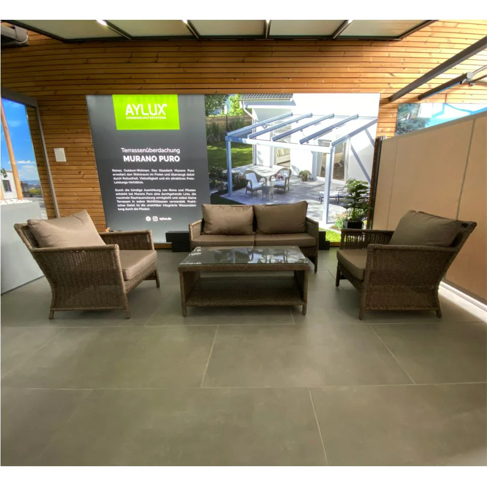 Loungeset BALI Bronze 4-teilig mit Kissen Braun