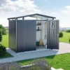 Gerätehaus Biohort® Panorama P2 - Dunkelgrau Metallic