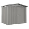 Gerätehaus Biohort® Panorama P2 - Quarzgrau Metallic