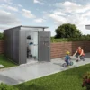 Gerätehaus Biohort Avantgarde A3 im Quarzgrau Metallic