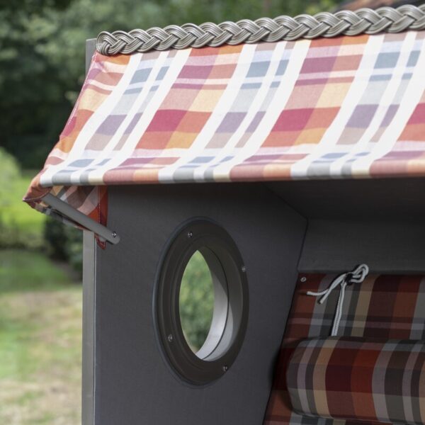 Strandkorb deVries® Twin View - PE nature grey - Design 429
