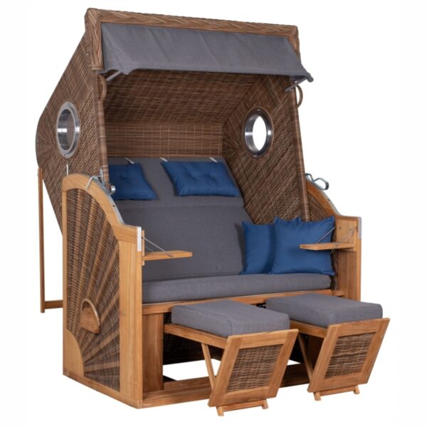 Strandkorb deVries PURE® Cliff XL SUN Teakholz