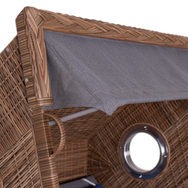 Strandkorb deVries PURE® Cliff XL SUN Teakholz – Bild 3