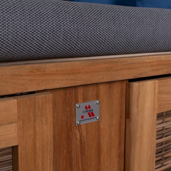 Strandkorb deVries PURE® Cliff XL SUN Teakholz – Bild 7