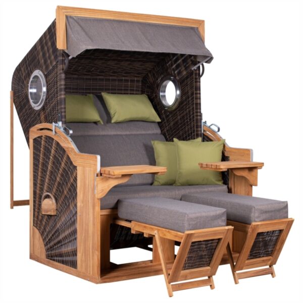 Strandkorb deVries PURE® Seaside XL Teakholz