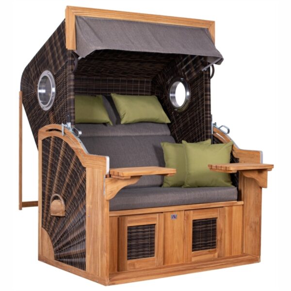 Strandkorb deVries PURE® Seaside XL Teakholz – Bild 2