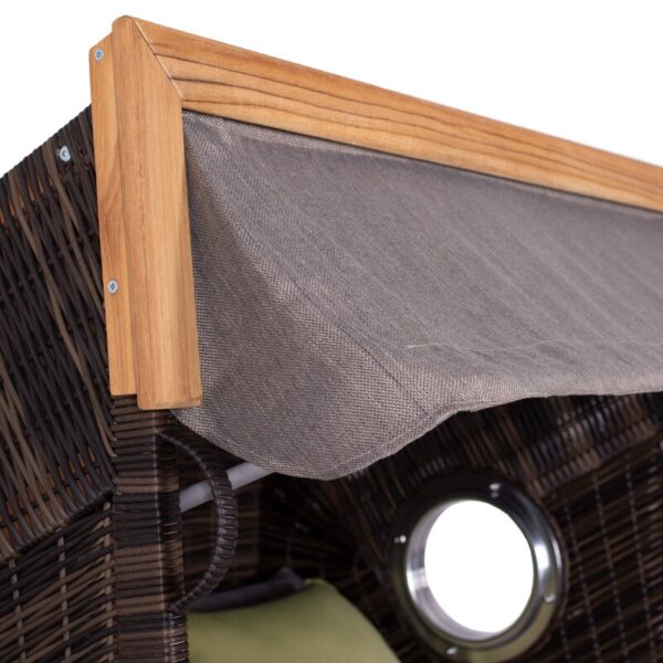 Strandkorb deVries PURE® Seaside XL Teakholz – Bild 3